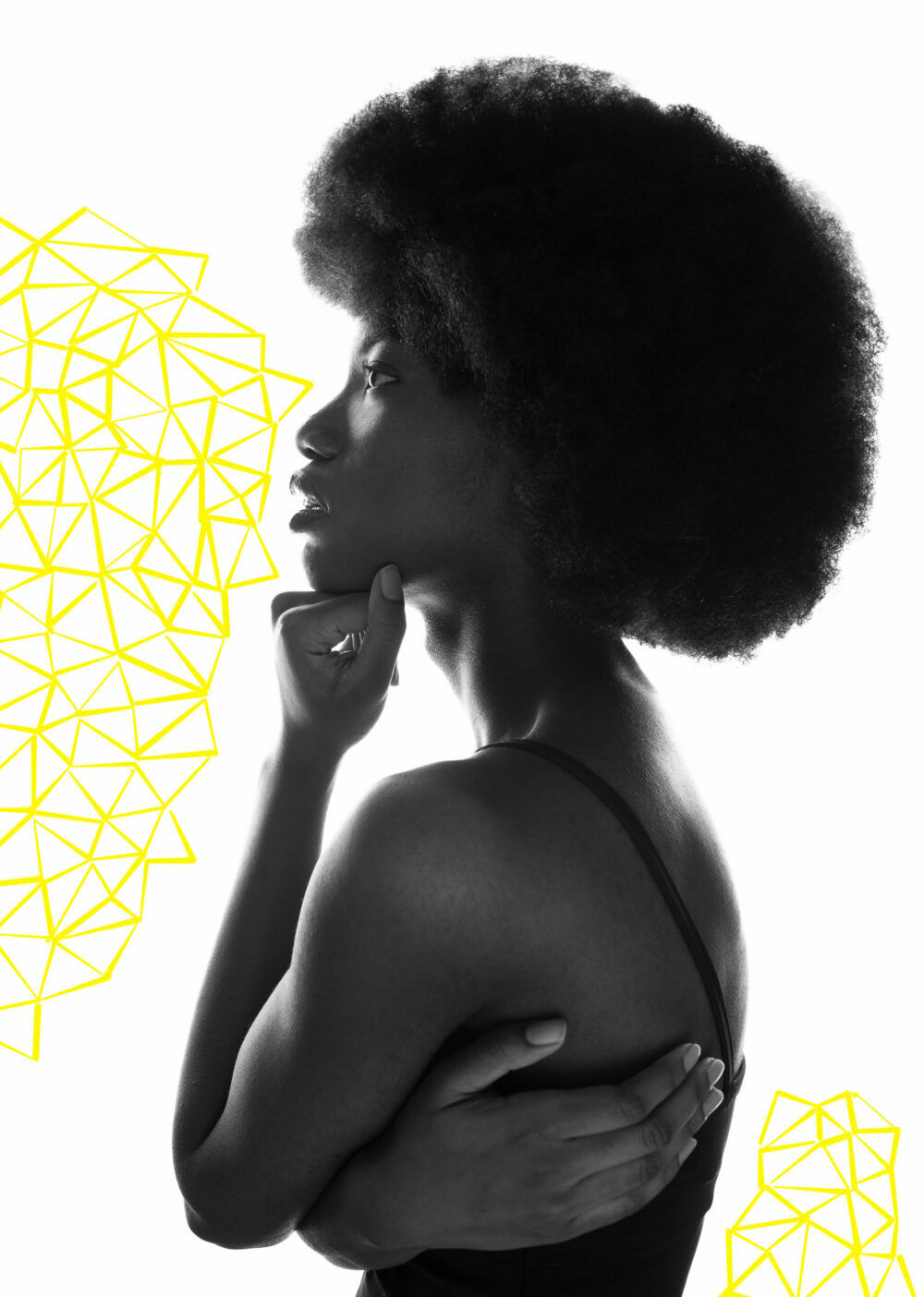 photography illustration Model black yellow