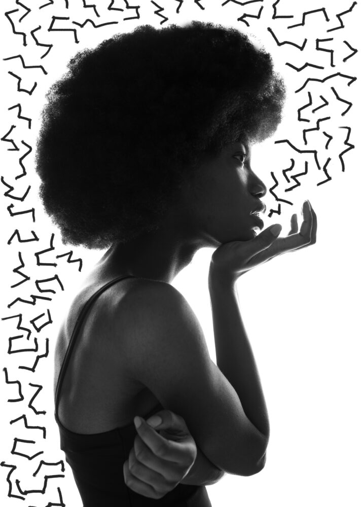 photography illustration Model black